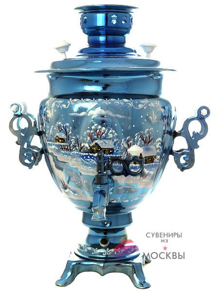 Электрический самовар 3 литра "Зимний вечер", арт. 103536к