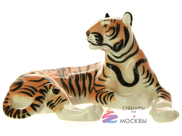 Скульптура Тигр б.р. (высота 16,2 см) Императорский фарфоровый завод