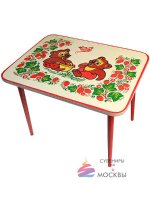 Детский стол Хохлома "Мишки" с холодной росписью арт. 82020000000