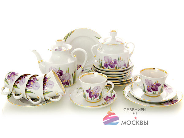 Сервиз чайный "Ирисы" 6/20 Банкетная ИФЗ