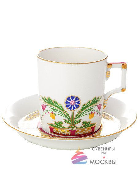 Чашка с блюдцем чайная "Замоскворечье" Гербовая ИФЗ