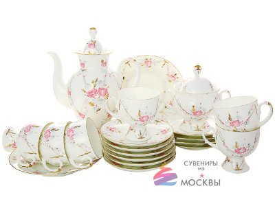 Сервиз кофейный "Галантный" 6/20 Классическая-2 ЛФЗ