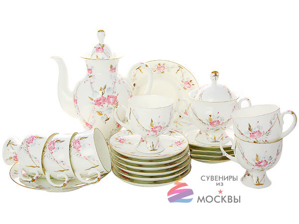 Сервиз кофейный "Галантный" 6/20 Классическая-2 ЛФЗ