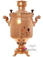 Самовар угольный на дровах 5 литров "цилиндр" медный, арт. 220022
