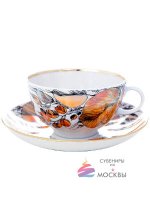 Чашка с блюдцем чайная "Мой сад" (отводка) Тюльпан ИФЗ