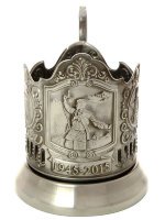 Никелированный подстаканник "Комбат" Кольчугино